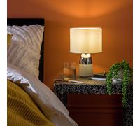 Argos Home Duno Touch Table Lamp - Chrome & White