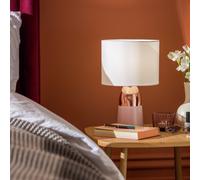 Argos Home Duno Touch Table Lamp - Copper & Pink