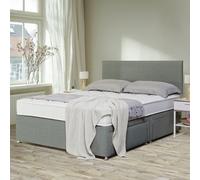 Argos Home Elmdon Deep Ortho Double 4 Drawer Divan Bed- Grey