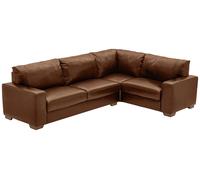 Argos Home Eton Leather Right Hand Corner Sofa - Tan