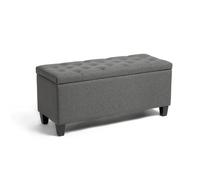 Argos Home Fabric Large Storage Ottoman - Grey