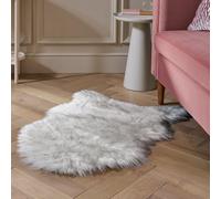 Argos Home Faux Single Sheepskin Natural Rug - 60x90cm