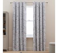 Argos Home Floral Blackout Eyelet Curtain-Purple - 183x168cm