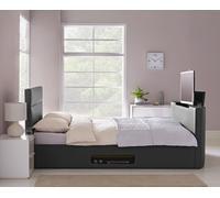 Argos Home Gemini Double TV Bed Frame - Black