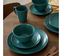 Argos Home Geo 16 Piece Dinner Set - Teal