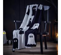 Argos Home Halloween Ghost Throw - Black