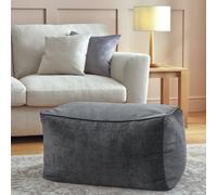 Argos Home Harper Fabric Pouffe - Grey