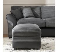 Argos Home Harry Cord Storage Ottoman - Charcoal