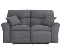 Argos Home Harry Fabric 2 Seater Recliner Sofa - Light Grey