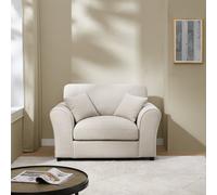 Argos Home Harry Fabric Cuddle Chair - Natural