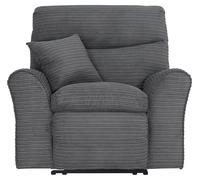 Argos Home Harry Fabric Recliner Chair - Light Grey