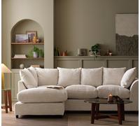 Argos Home Harry Large Left Hand Corner Chaise Sofa - Stone