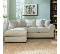 Argos Home Harry Small Left Hand Corner Chaise Sofa - Stone