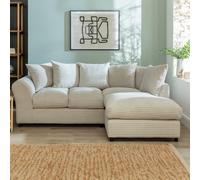 Argos Home Harry Small Right Hand Corner Chaise Sofa - Stone