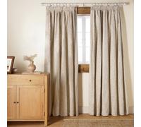 Argos Home Jacquard Pencil Pleat Curtains - Cream -168x183cm
