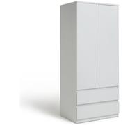 Argos Home Jenson 2 Door 2 Drawer Wardrobe - Matte White