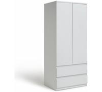 Argos Home Jenson 2 Door 2 Drawer Wardrobe - Matte White
