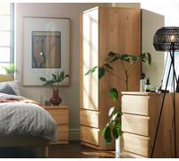 Argos Home Jenson 3 Piece 2 Door Wardrobe Set - New Oak