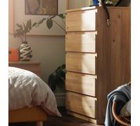 Argos Home Jenson 5 Drawer Chest - New Oak Effect