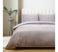 Argos Home Jewel Fur Grey Bedding Set - King size