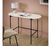 Argos Home Jules Marble Style Office Desk - White