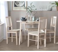 Argos Home Kendal Extending Oak Dining Table & 4 Oak Chairs