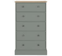 Argos Home Kensington 5 Drawer Chest - Sage Green
