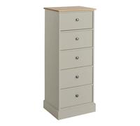 Argos Home Kensington 5 Drawer Tallboy - Grey