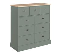 Argos Home Kensington 9 Drawer Chest - Sage Green