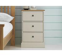 Argos Home Kensington Bedside Table - Soft Grey&Oak Effect