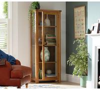 Argos Home Kent 1 Door Glass Display Cabinet - Oak