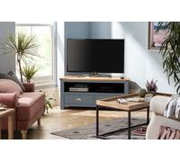 Argos Home Kent 2 Drawer Corner Oak TV Unit - Grey