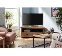 Argos Home Kent 2 Drawer Corner Oak TV Unit - Natural