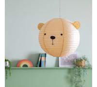 Argos Home Kids Cream Paper Bear Easy Fit Lampshade - 40cm