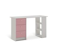 Argos Home Kids Malibu 3 Drawers Desk - Pink & White