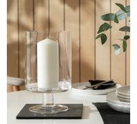 Argos Home Large Hurricane Candle Holder With Glass Foot