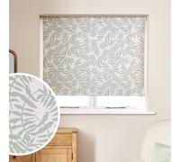 Argos Home Leaf Print Blackout Green Roller Blind - 120cm