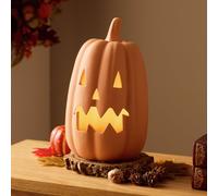Argos Home Light Up Terracotta Pumpkin Halloween Decoration