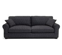 Argos Home Lisbon Fabric 4 Seater Sofa - Charcoal