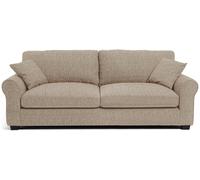 Argos Home Lisbon Fabric 4 Seater Sofa - Stone