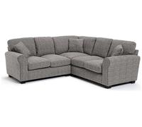 Argos Home Lisbon Fabric Corner Sofa - Grey