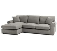 Argos Home Lisbon Fabric Left Corner Chaise Sofa - Grey