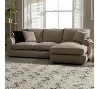 Argos Home Lisbon Fabric Right Corner Chaise Sofa - Grey