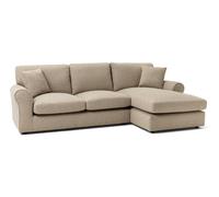 Argos Home Lisbon Fabric Right Hand Corner Chaise Sofa-Stone