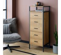 Argos Home Loft Living 5 Drawer Tallboy - Oak
