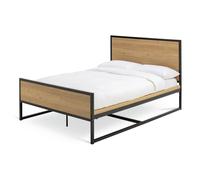 Argos Home Loft Living Kingsize Wooden Bed Frame - Oak