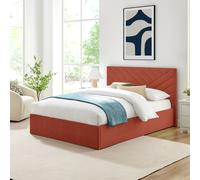 Argos Home Luca Double End Lift Ottoman Bed - Burnt Orange