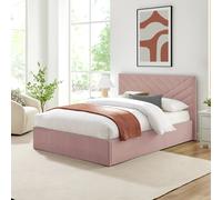 Argos Home Luca Double End Lift Ottoman Bed - Pink