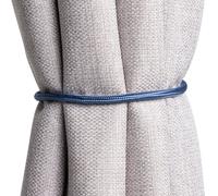 Argos Home Magnetic Tie Back Curtain Poles - Navy