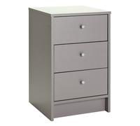 Argos Home Malibu 3 Drawer Bedside Table - Grey